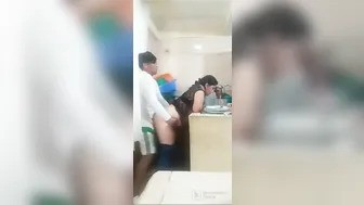 Maa bete ki chudai in Kitchen